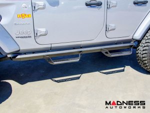 Jeep Wrangler JL Nerf Bar - NFB Predator Pro Step System - N-Fab - Textured Black